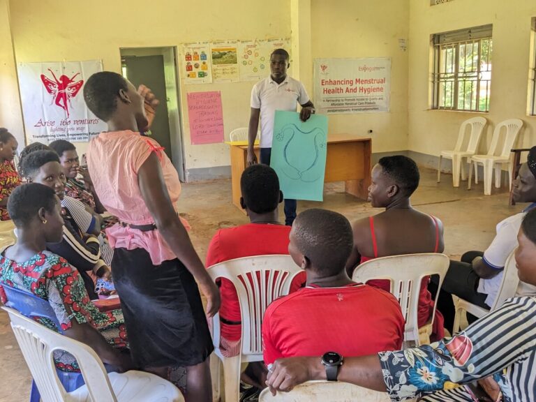 Esonga Academy menstrual health training session