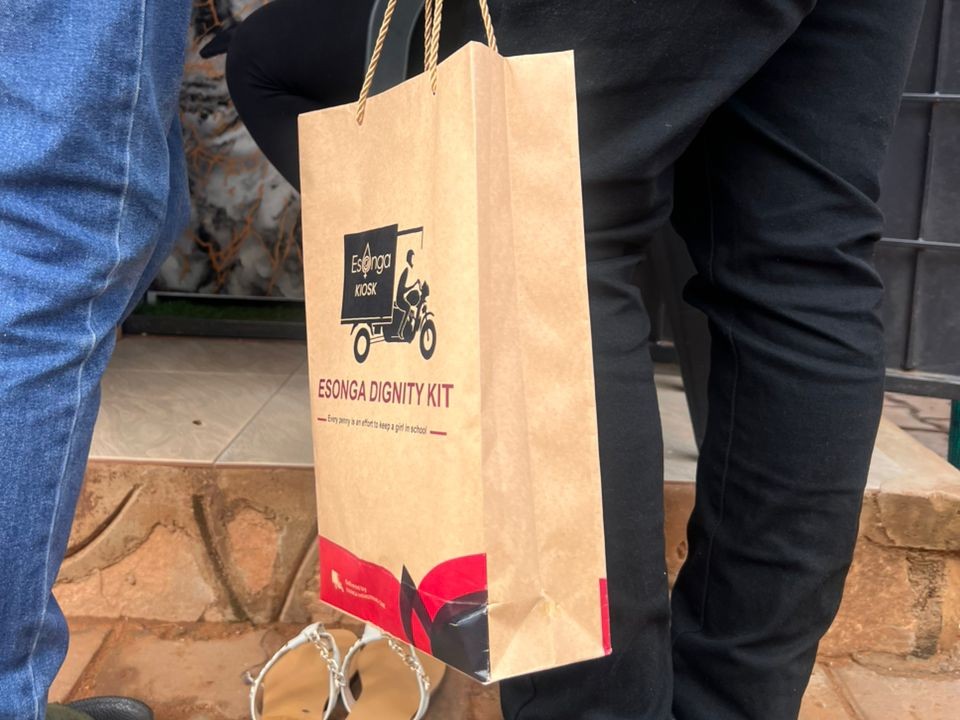 Esonga Dignity Kit in its branded Esonga Kiosk bag