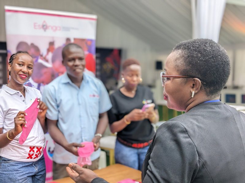 Esonga team at the Nile Girls Forum exhibition