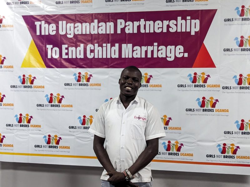 Omondi Eric at the Girls Not Brides Uganda partnership event